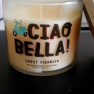 Bath and Body Works 3 Wick Candle 14.5 oz Ciao Bella Sweet Tiramisu